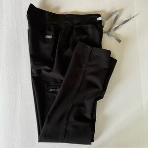 FIGS High Waisted Yola Skinny Scrub Pants, Ladies Size Small, Black